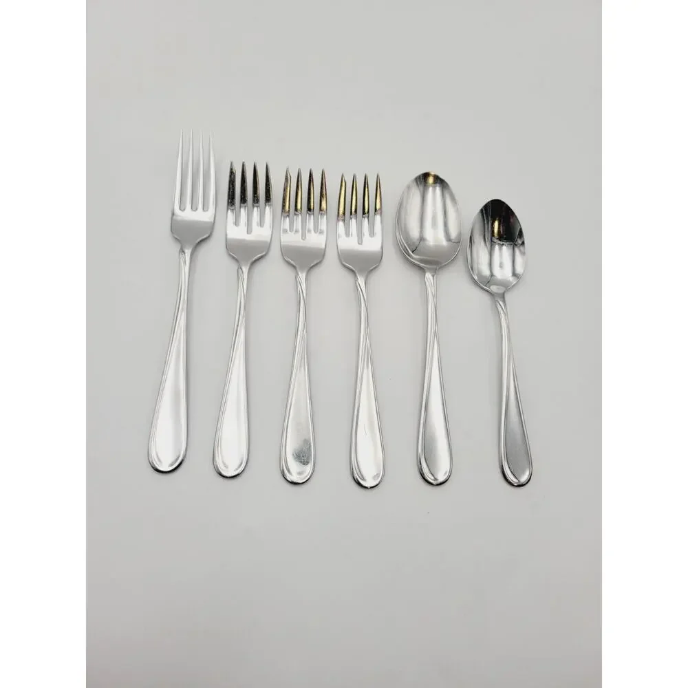 Oneida USA FLIGHT RELIANCE Lot of 13 Pc Stainless Flatware Knife Spoon Forks